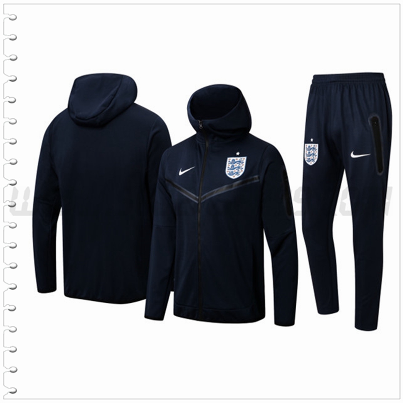 Chaqueta con Capucha Chandal del Inglaterra Azul Marina 2022 2023