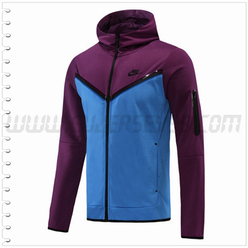 Chaqueta con Capucha Nike Azul/Violeta 2022 2023