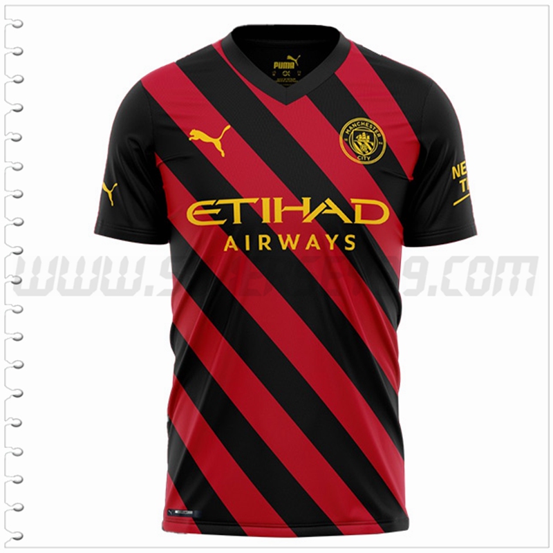 Segunda Camiseta Futbol Manchester City 2022 2023