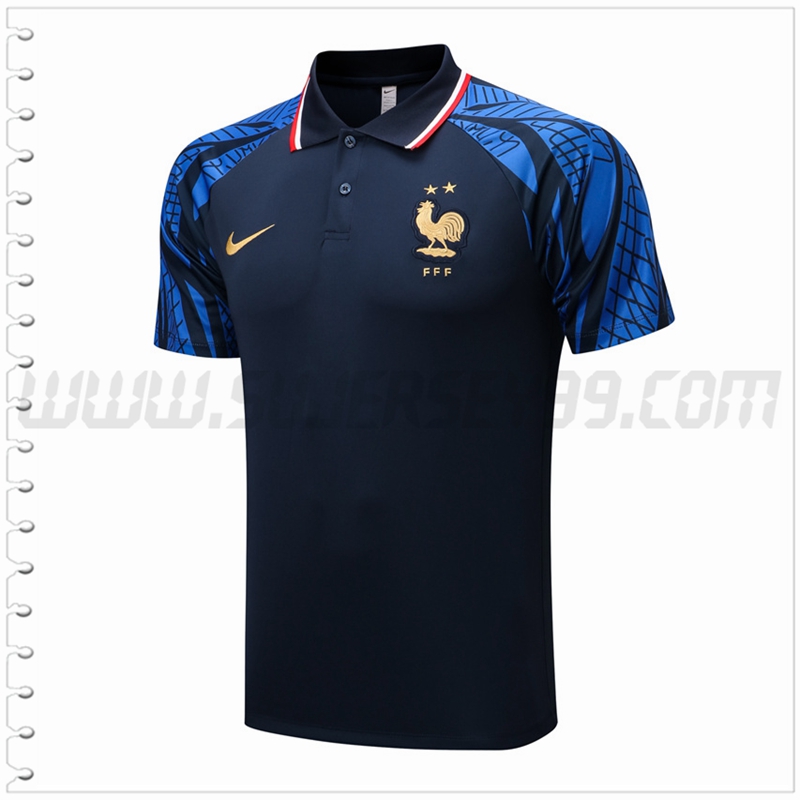 Polo Futbol Francia Azul Marina 2022 2023