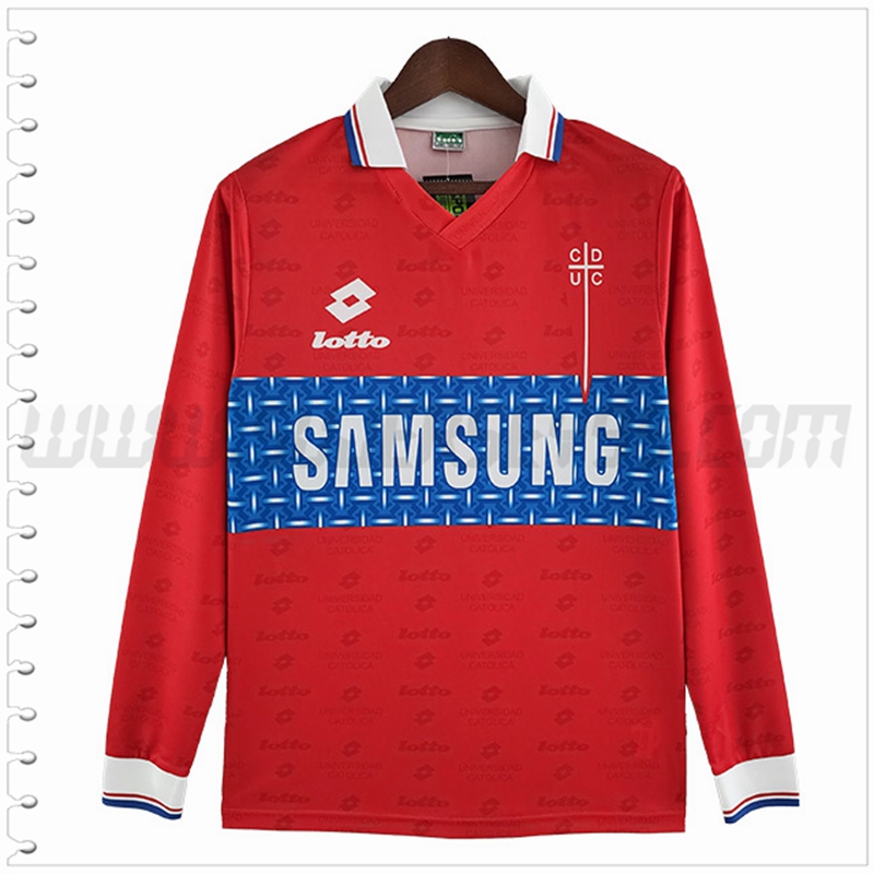 Tercera Camiseta Futbol Deportivo Manga Larga Retro 1996
