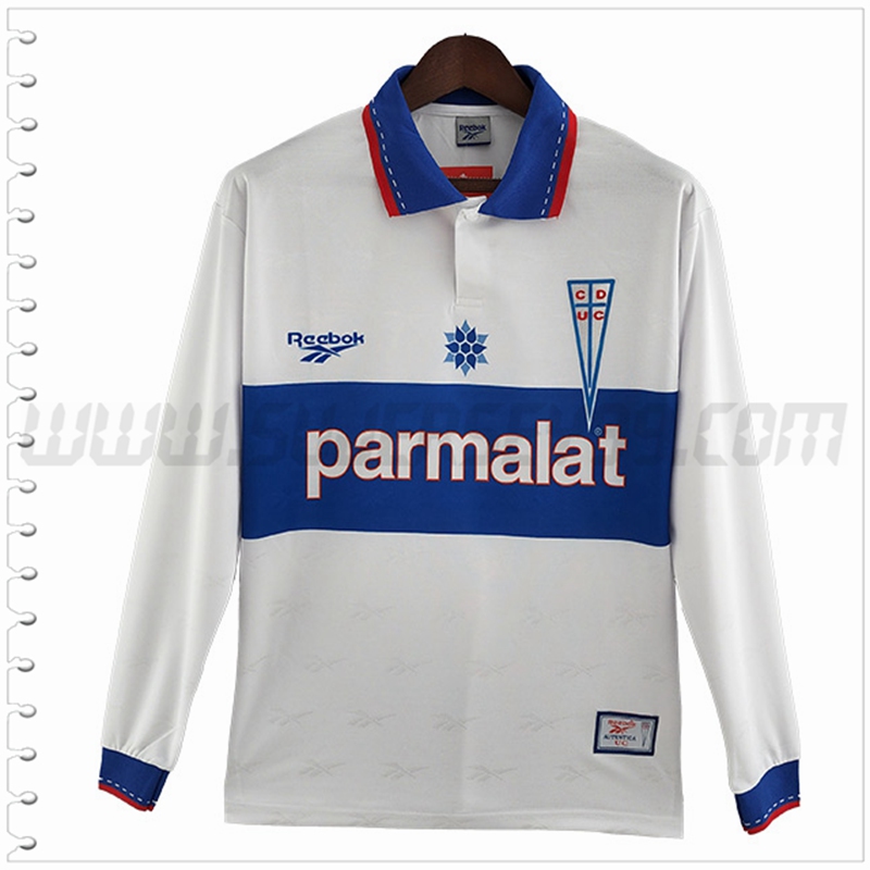 Primera Camiseta Futbol Deportivo Manga Larga Retro 1998