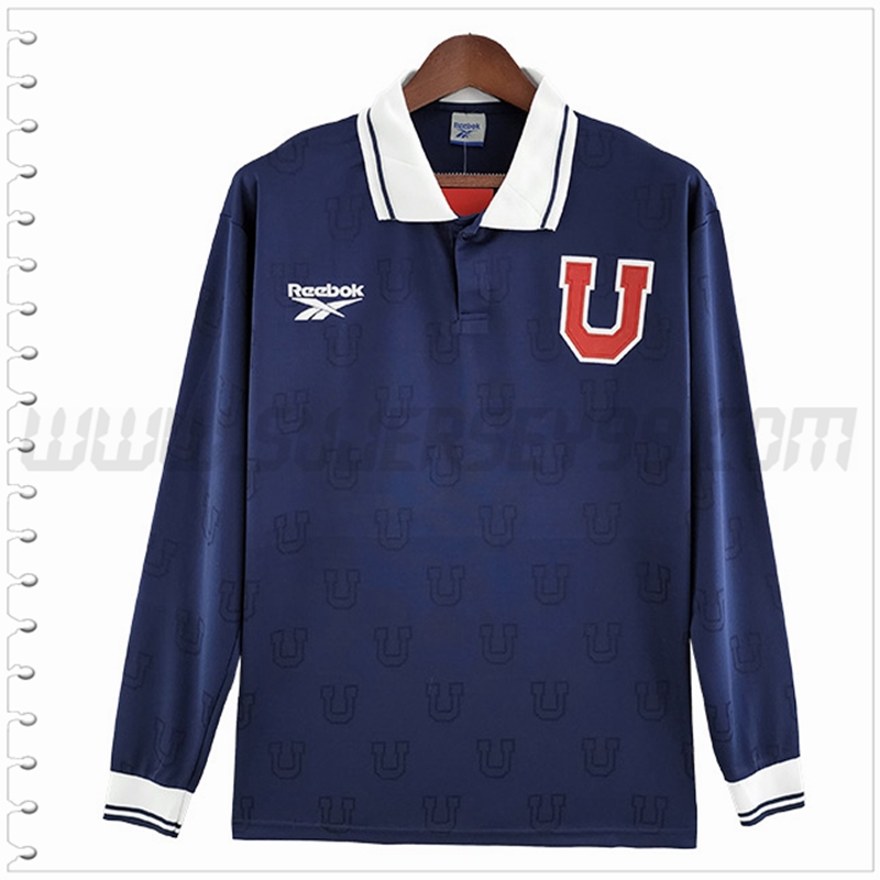 Primera Camiseta Futbol Universidad De Chile Manga Larga Retro 1998