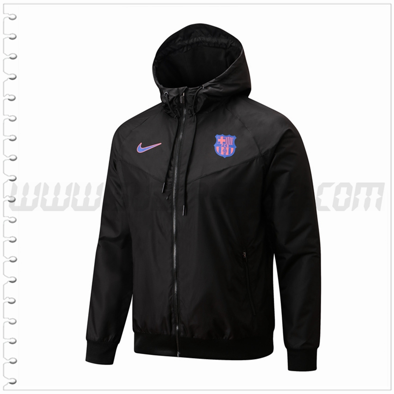 Rompevientos FC Barcelona Blanco/Negro 2022 2023