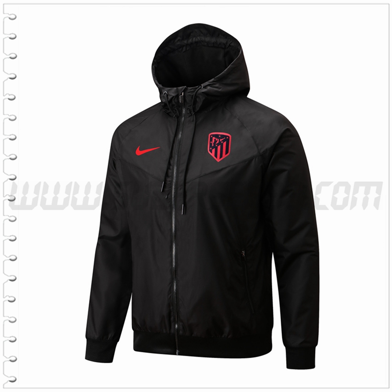 Rompevientos Atletico Madrid Negro 2022 2023