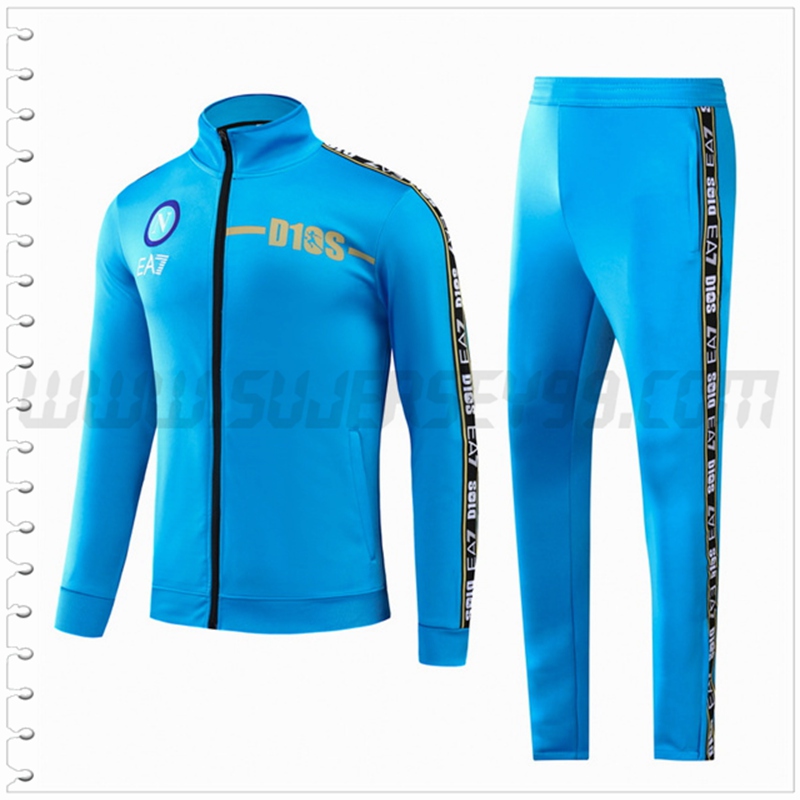 Chaqueta Chandal del SSC Napoles Azul 2022 2023