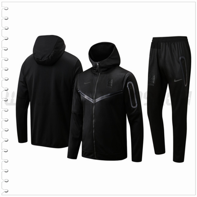 Chaqueta con Capucha Chandal del Corea Negro 2022 2023