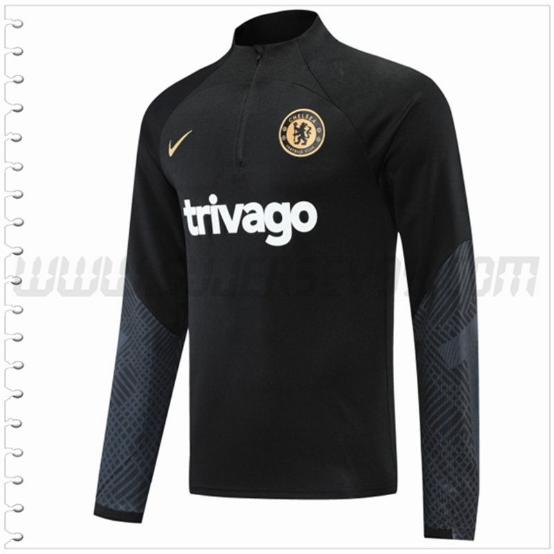 Sudadera Entrenamiento FC Chelsea Negro 2022 2023
