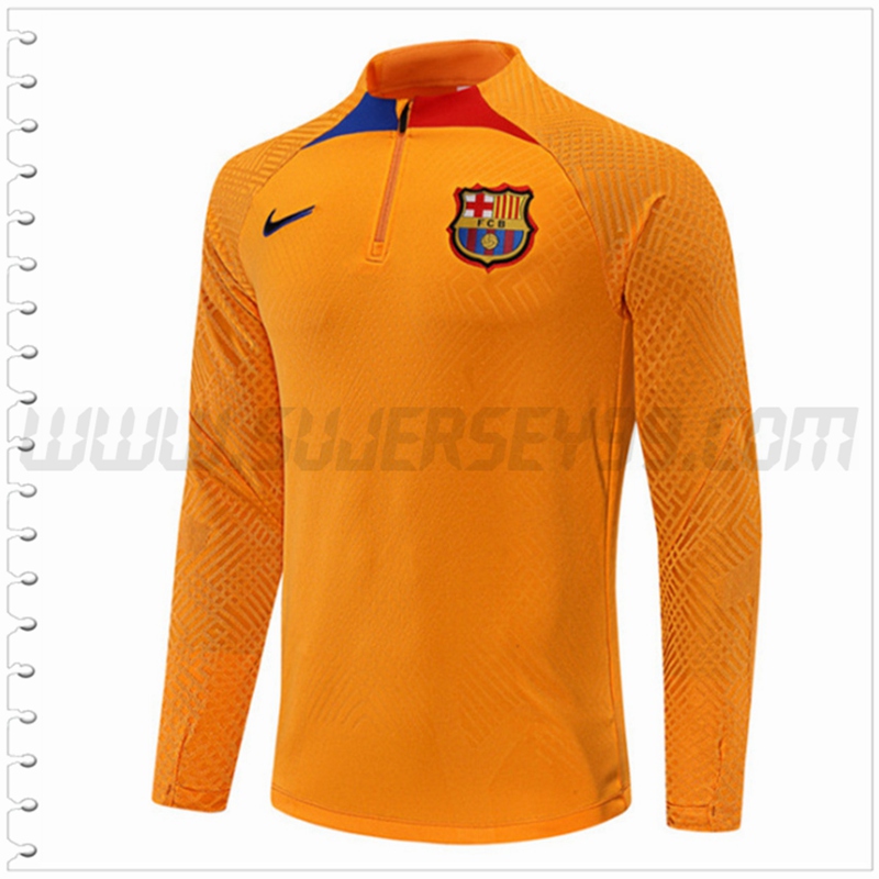Sudadera Entrenamiento FC Barcelona Amarillo 2022 2023