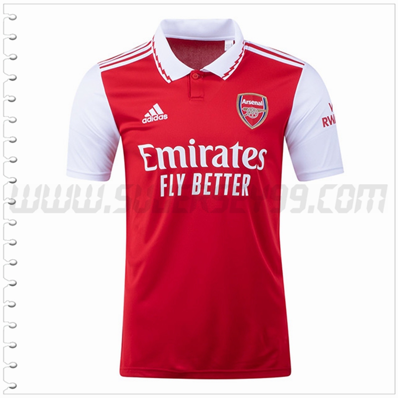 Primera Nuevo Camiseta FC Arsenal Rojo Blanco 2022 2023