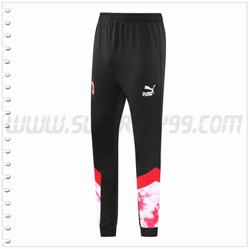 Pantalones Entrenamiento AC Milan Negro/Blanco 2022 2023
