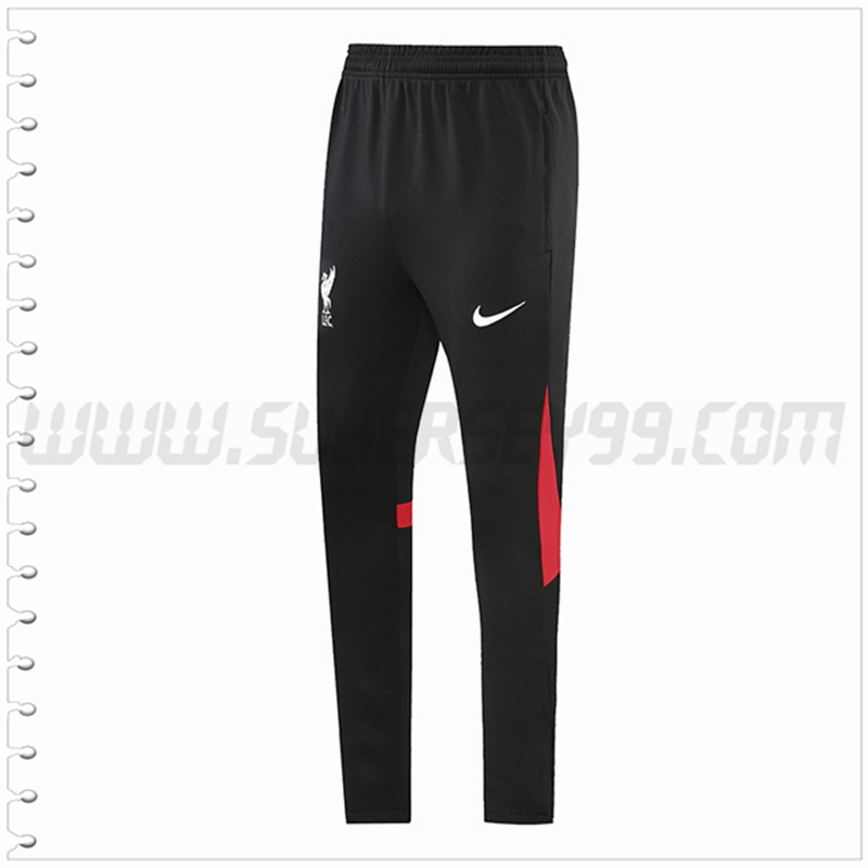 Pantalones Entrenamiento FC Liverpool Negro/Rojo 2022 2023