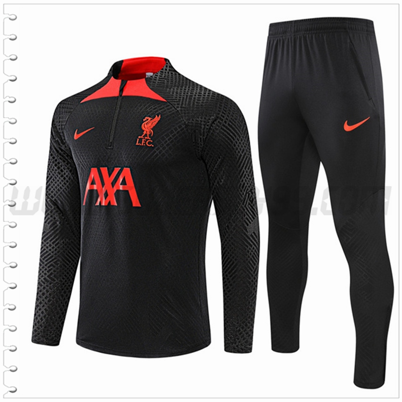 Chandal del FC Liverpool Negro/Rojo 2022 2023