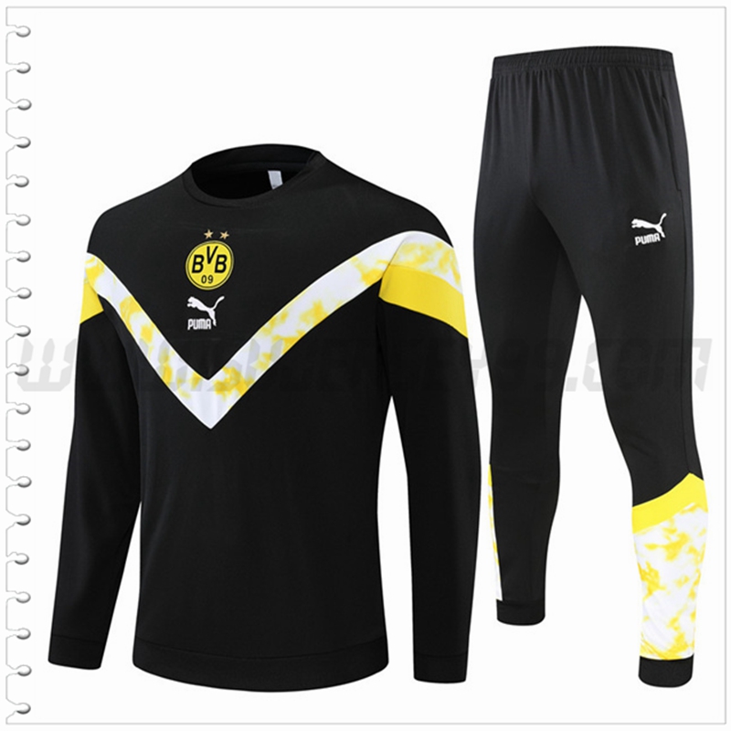 Chandal del Dortmund BVB Negro/Blanco 2022 2023