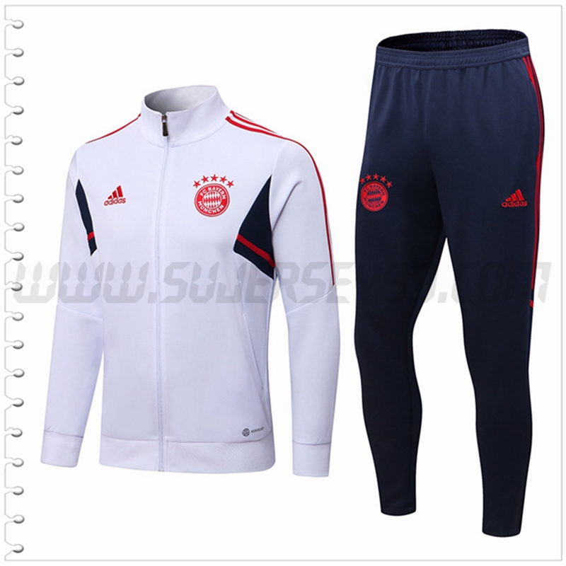 Chaqueta Chandal del Bayern Munich Blanco 2022 2023