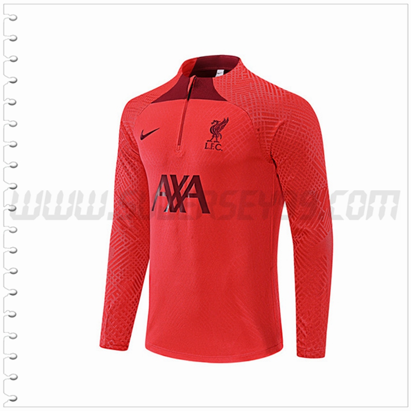 Sudadera Entrenamiento FC Liverpool Rojo 2022 2023