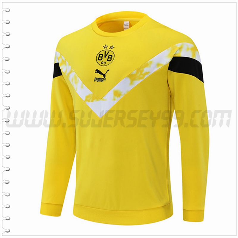Sudadera Entrenamiento Dortmund BVB Amarillo/Blanco 2022 2023