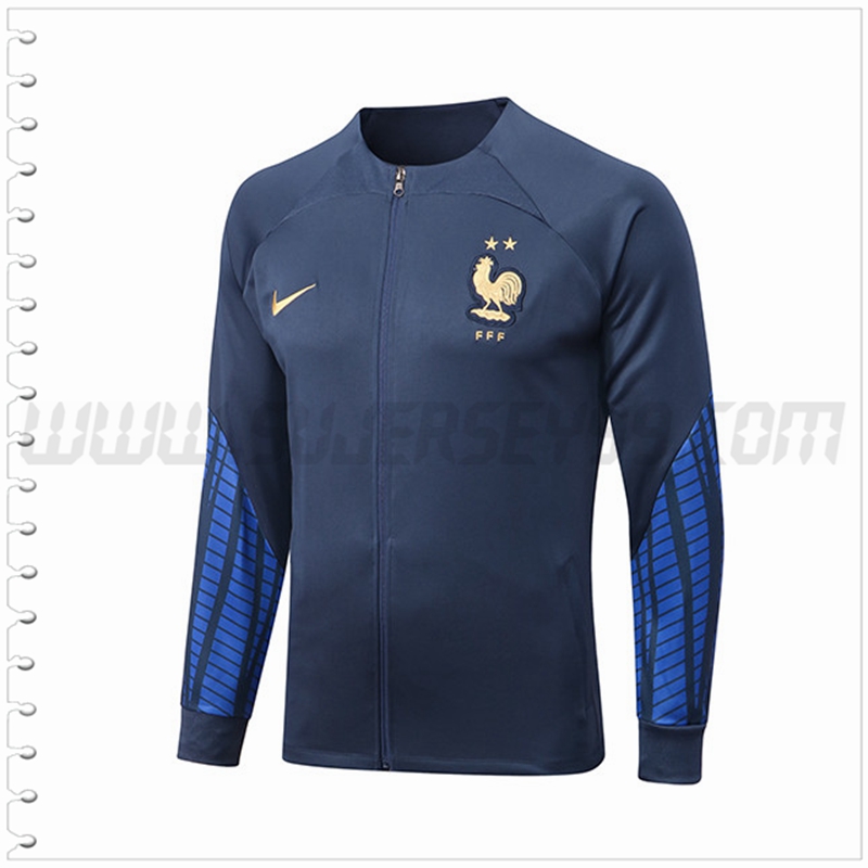 Chaqueta Futbol Francia Azul Marina 2022 2023
