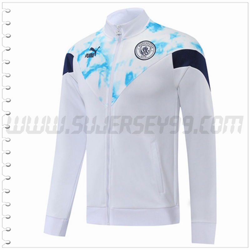 Chaqueta Futbol Marsella OM Blanco/Azul 2022 2023