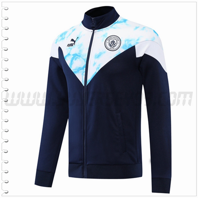 Chaqueta Futbol Manchester City Azul Marina/Blanco 2022 2023