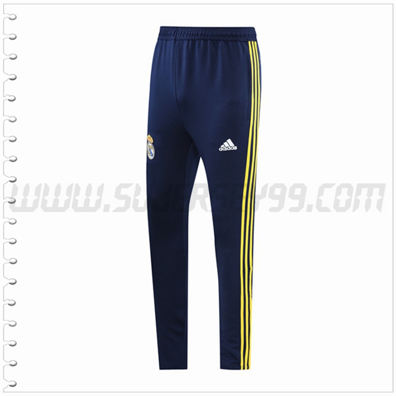 Pantalones Entrenamiento Real Madrid Azul Marina/Amarillo 2022 2023