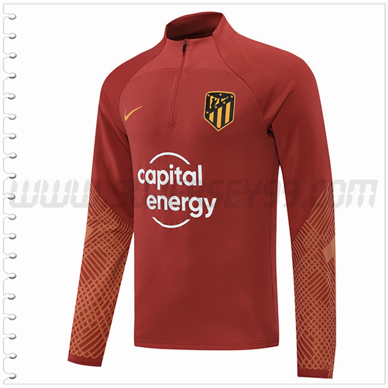 Sudadera Entrenamiento Atletico Madrid Marrón 2022 2023