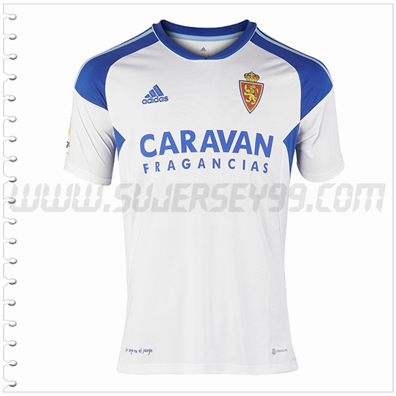Primera Nuevo Camiseta Real Zaragoza Verde Blanco 2022 2023