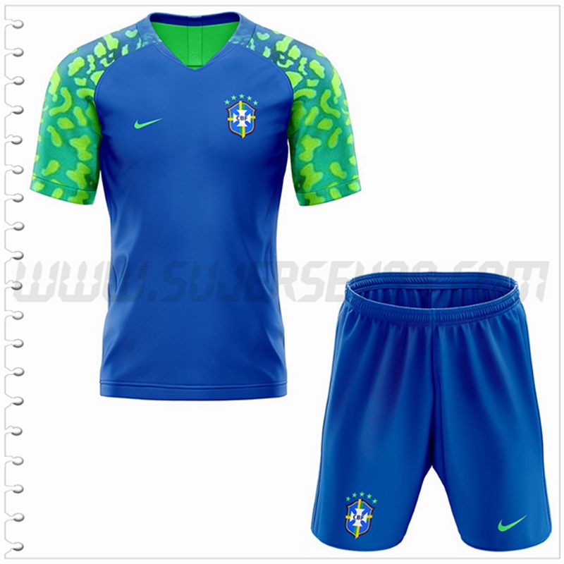 Equipacion del Brasil Ninos 2022 2023