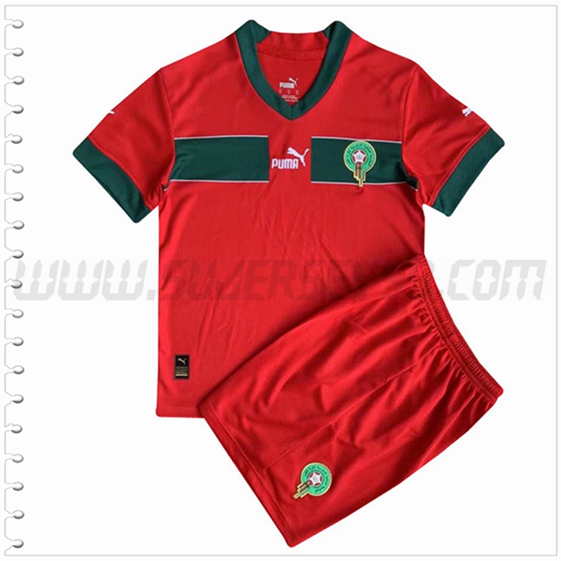 Equipacion del Marruecos Ninos 2022 2023
