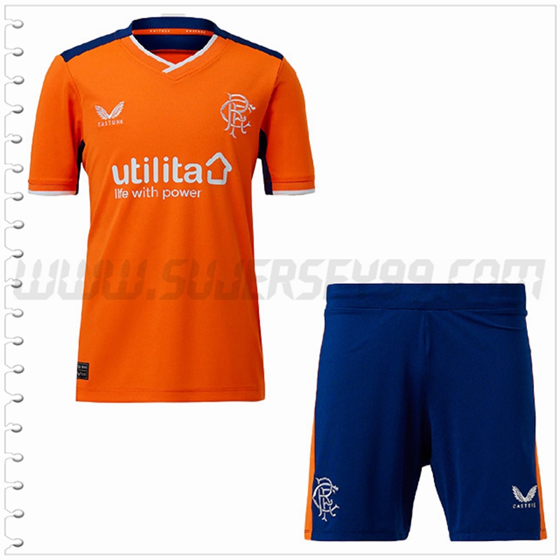 Equipacion del Rangers FC Ninos 2022 2023