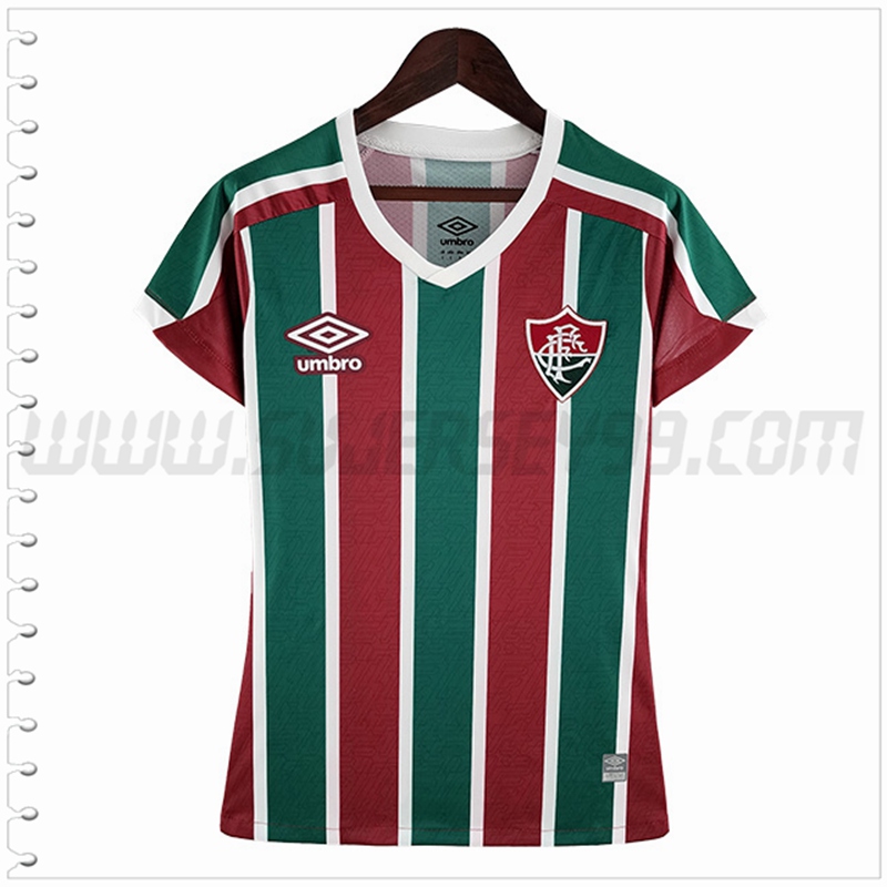 Primera Camiseta Futbol Fluminense Mujer 2022 2023