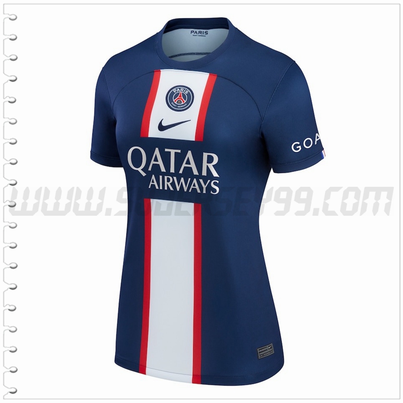 Primera Camiseta Futbol PSG Mujer 2022 2023