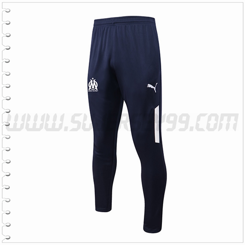 Pantalones Entrenamiento Marsella Azul Marino/Blanco 2022 2023