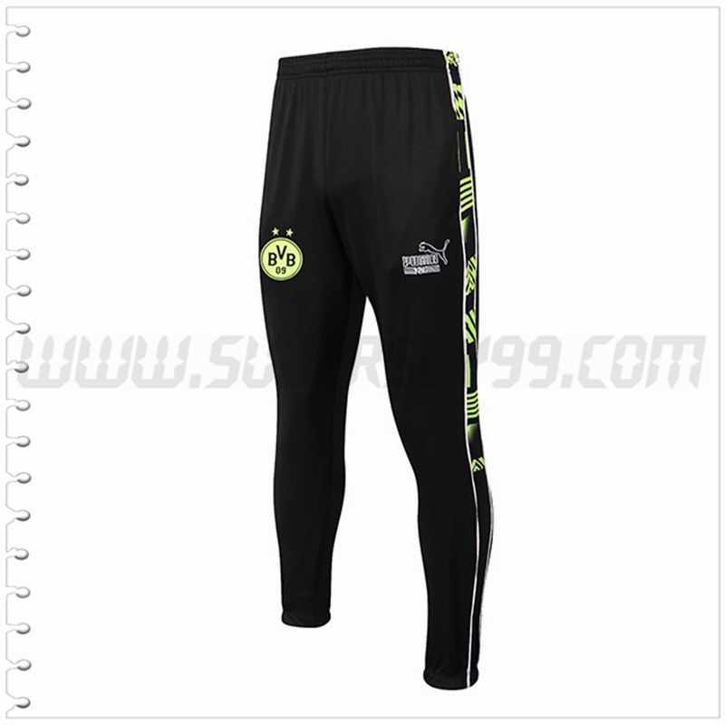 Pantalones Entrenamiento Dortmund BVB Negro/Amarillo 2022 2023
