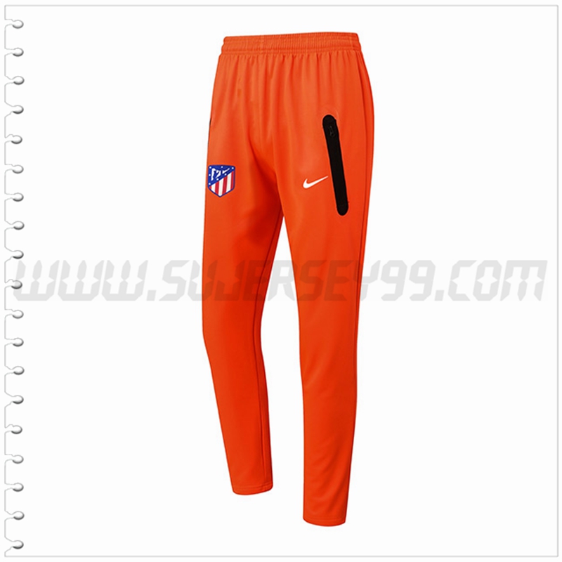 Pantalones Entrenamiento Atletico Madrid Naranja 2022 2023