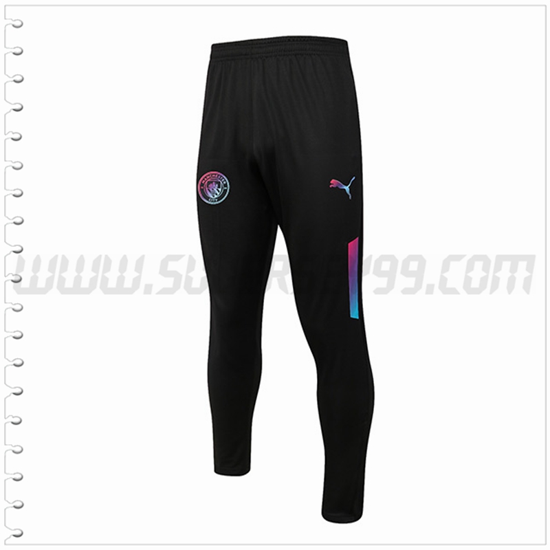 Pantalones Entrenamiento Manchester City Negro 2022 2023