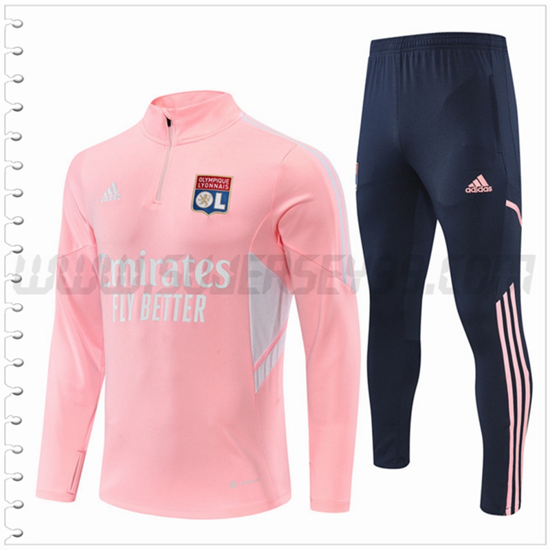 Chandal Futbol Lyon OL Rosa 2022 2023