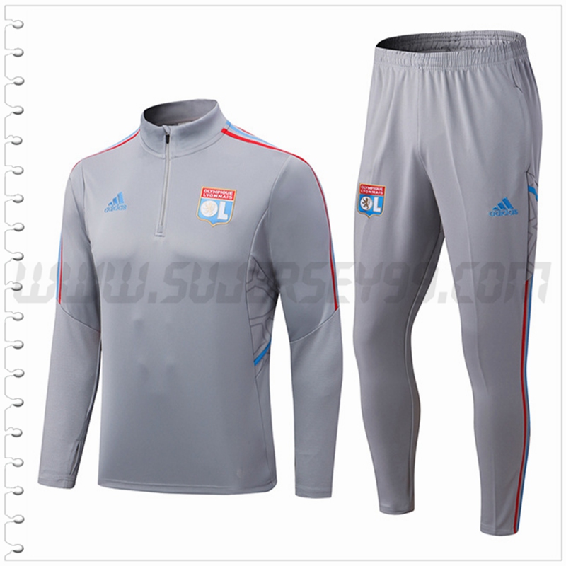 Chandal Futbol Lyon OL Gris 2022 2023