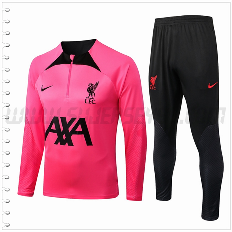 Chandal Futbol FC Liverpool Rosa/Negro 2022 2023