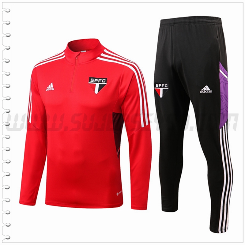Chandal Futbol Sao Paulo FC Rojo 2022 2023
