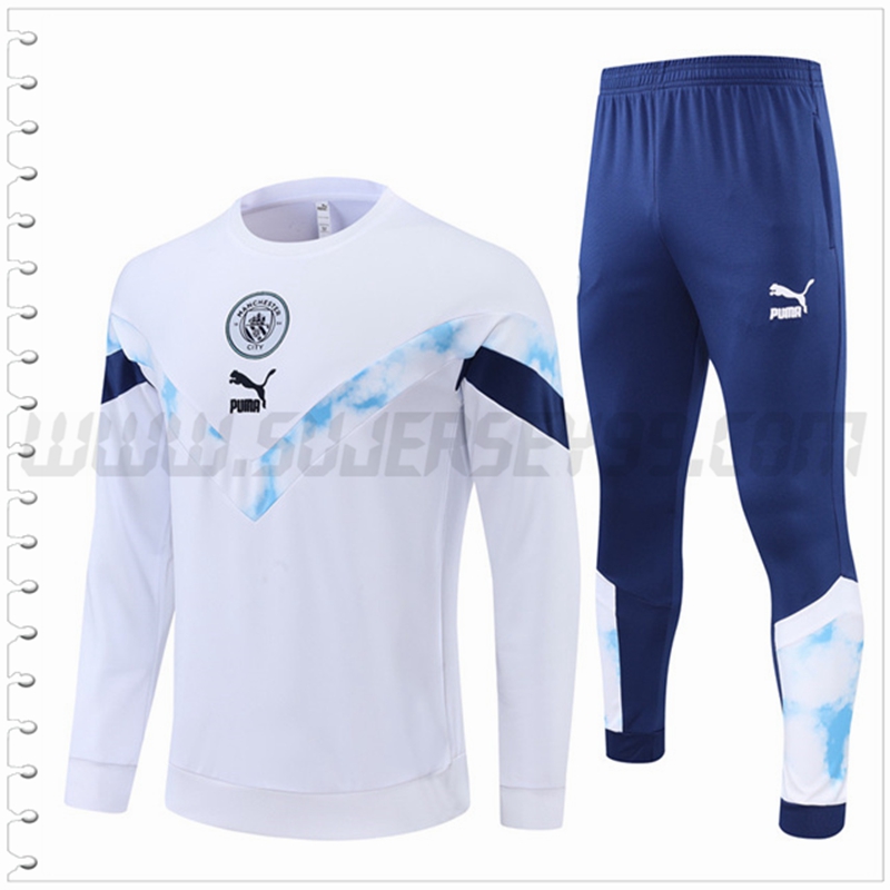 Chandal Futbol Manchester City Blanco 2022 2023
