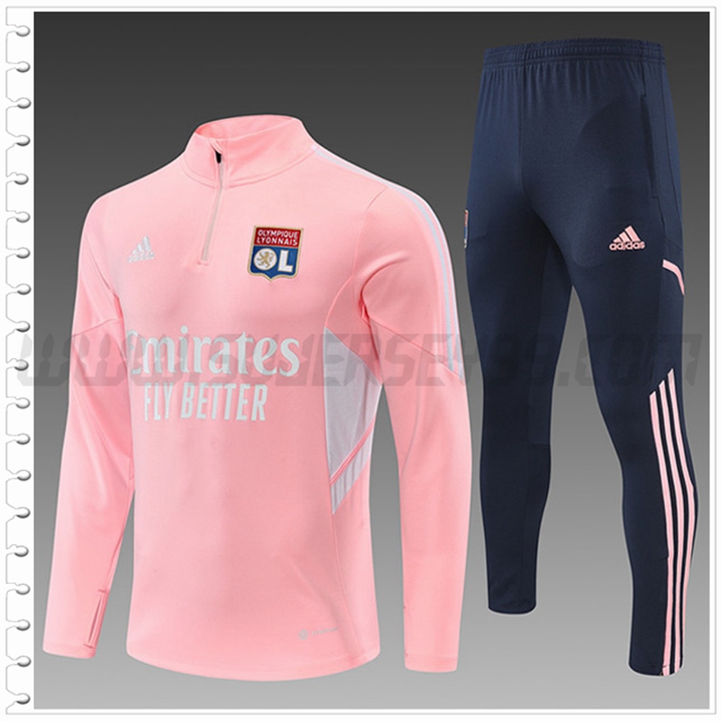 Chandal Futbol Lyon OL Ninos Rosa 2022 2023