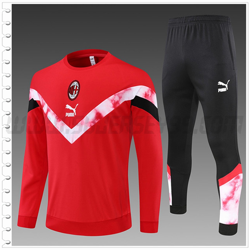 Chandal Futbol AC Milan Ninos Rojo 2022 2023