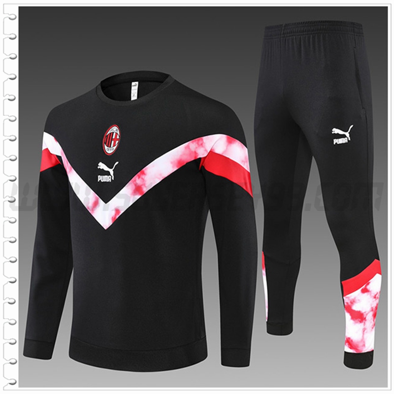 Chandal Futbol AC Milan Ninos Negro 2022 2023
