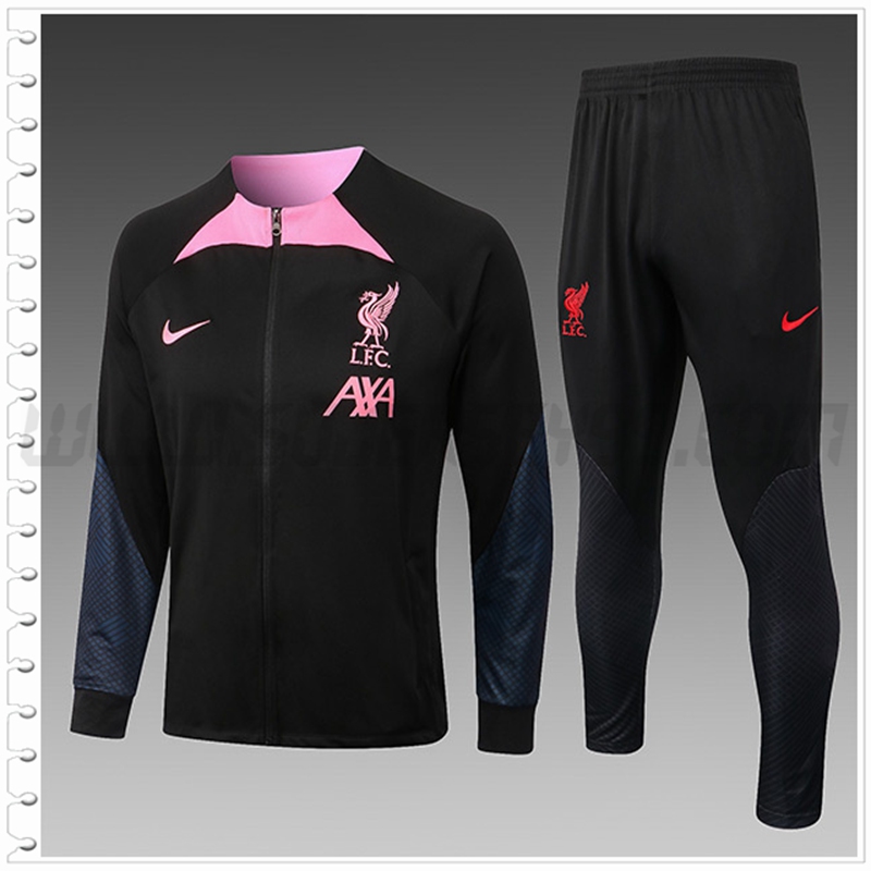 Chandal Futbol FC Liverpool Ninos Negro/Rosa 2022 2023