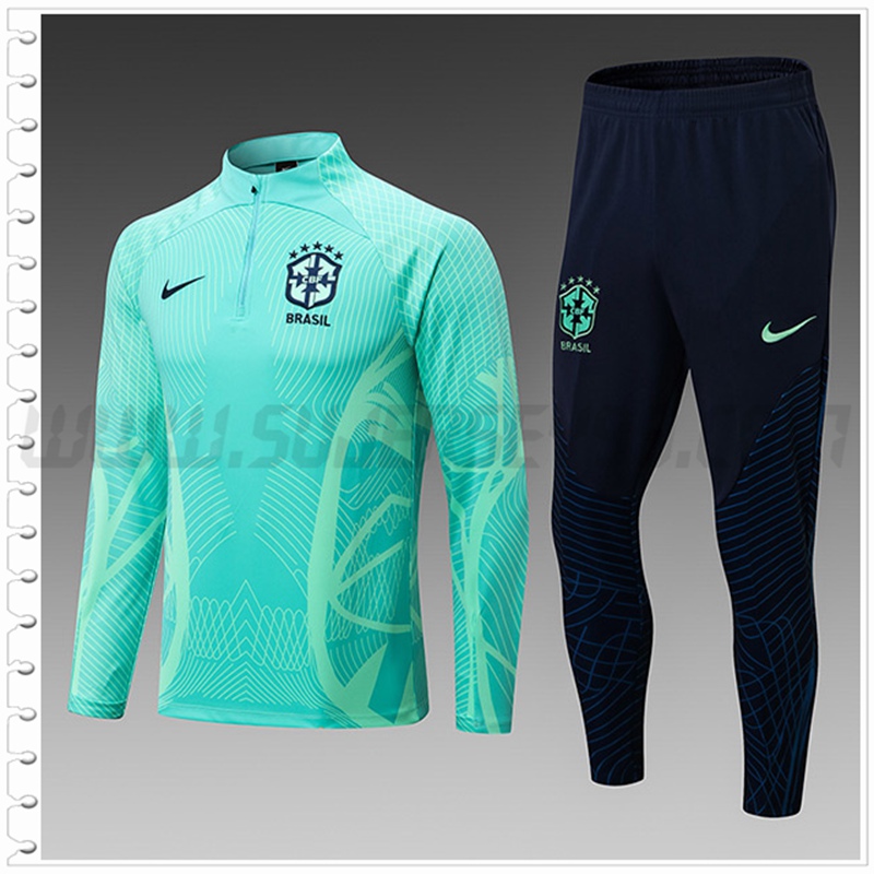 Chandal Futbol Brasil Ninos Verde 2022 2023