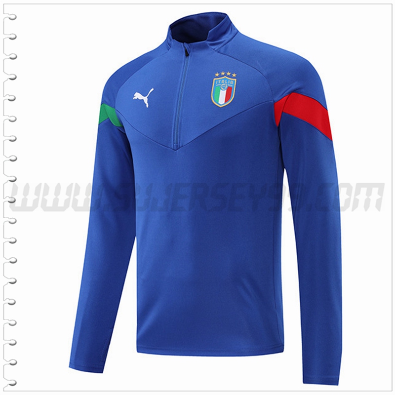 Sudadera Entrenamiento Italia Azul 2022 2023