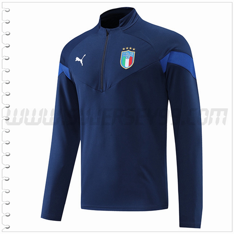 Sudadera Entrenamiento Italia Azul Marino 2022 2023