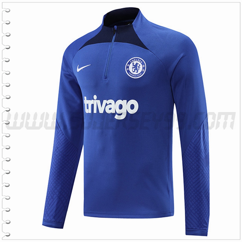 Sudadera Entrenamiento FC Chelsea Azul/Negro 2022 2023