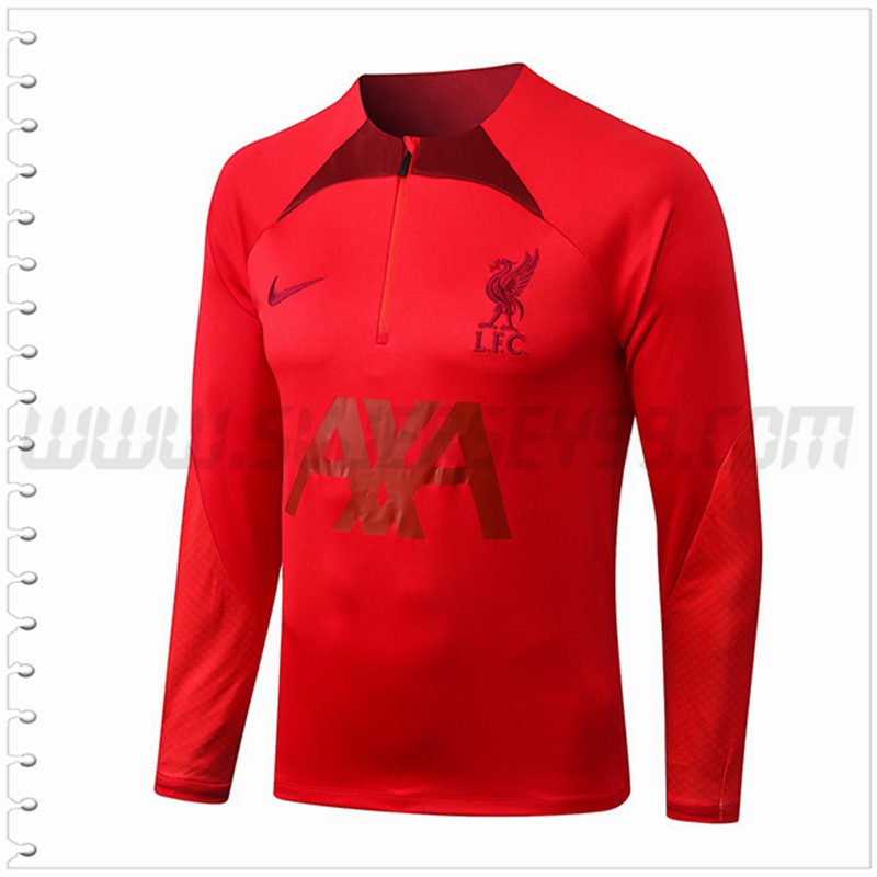 Sudadera Entrenamiento FC Liverpool Rojo 2022 2023